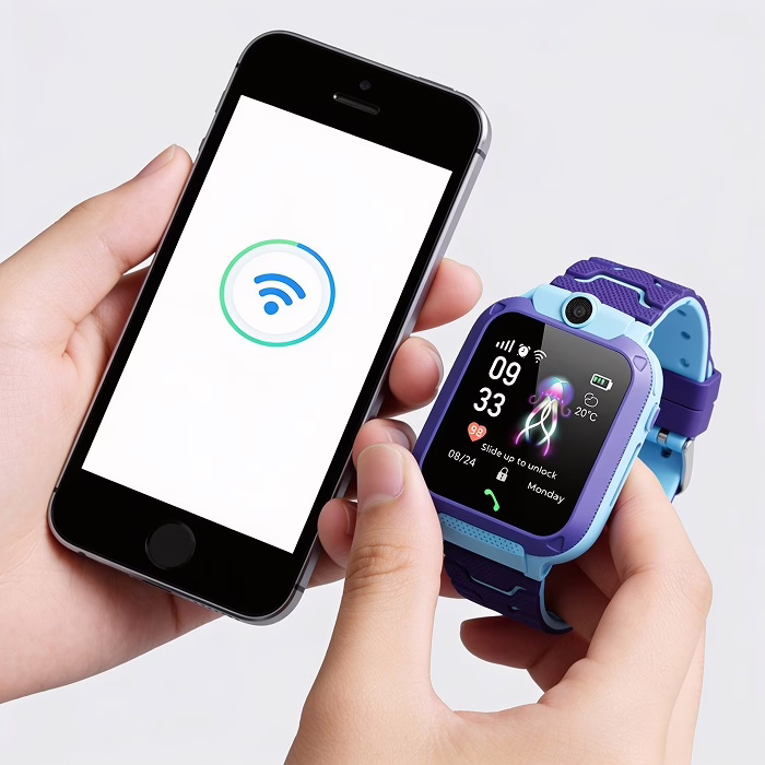 Appairage de la montre avec l'application parent sur smartphone